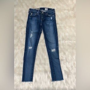 Ag the legging ankle blue jeans